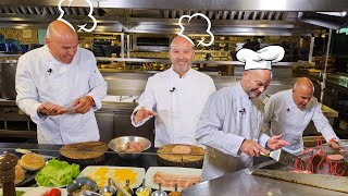 Dr Luis Garcia y Paco Chacon arman reto de preparar las mejores hamburguesas Har