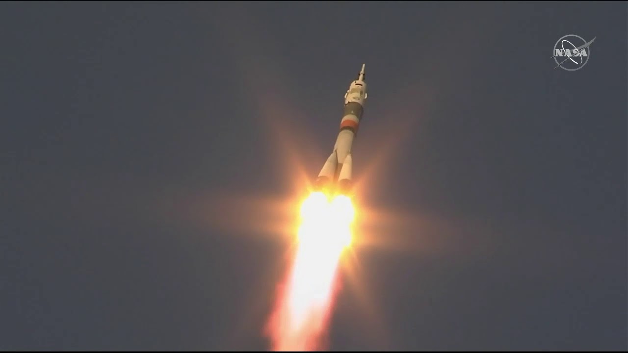 Soyuz Ms 11 Crew Launch To Space Station Two Months After Failed Flight Collectspace Soyuz Ms 11 Crew Launch To Space Station Two Months After Failed Flight Collectspace