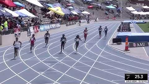 14 Year Old Jaiya Patillo Wins AAU Nationals with time of 53.87!