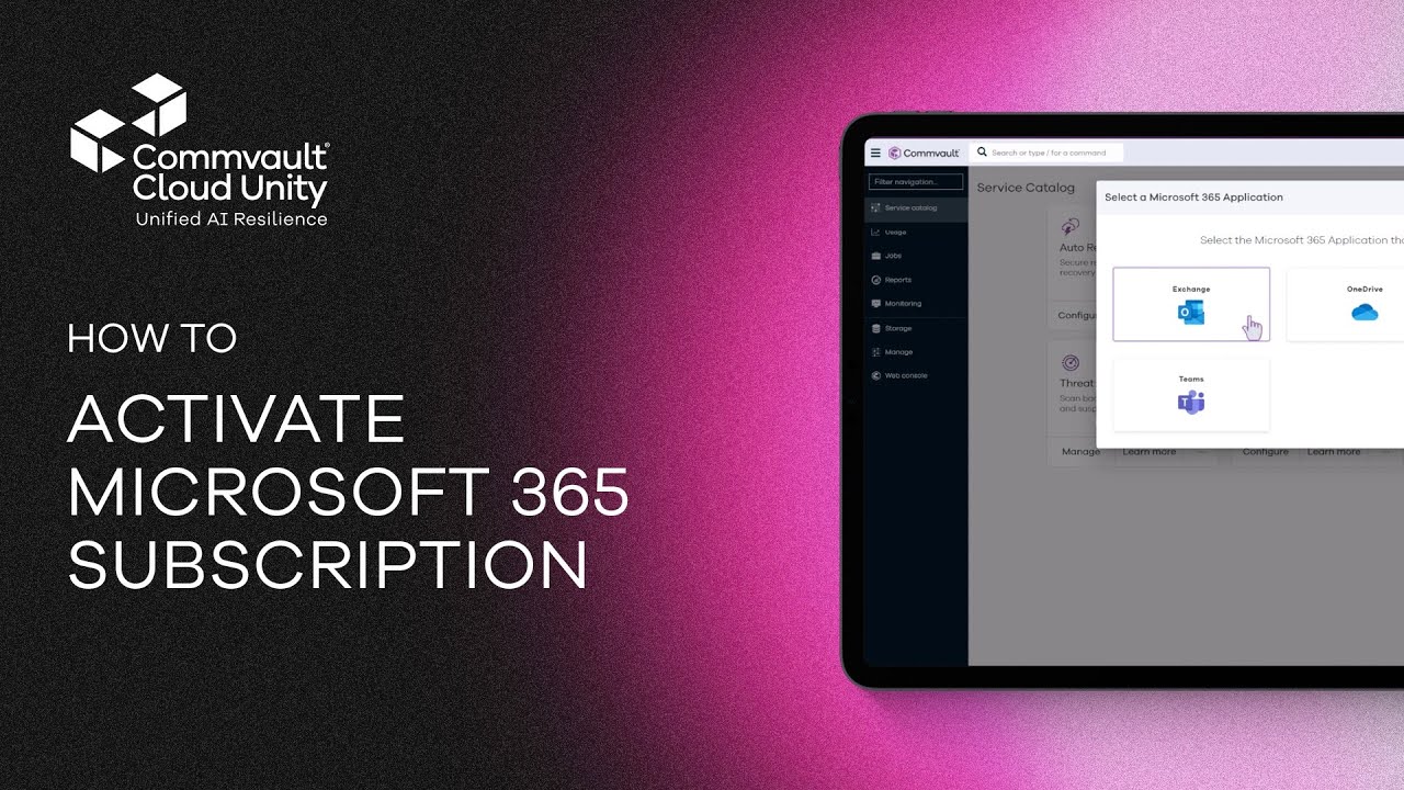 How To Activate Microsoft 365 Backup in Commvault Cloud | Complete M365 ...