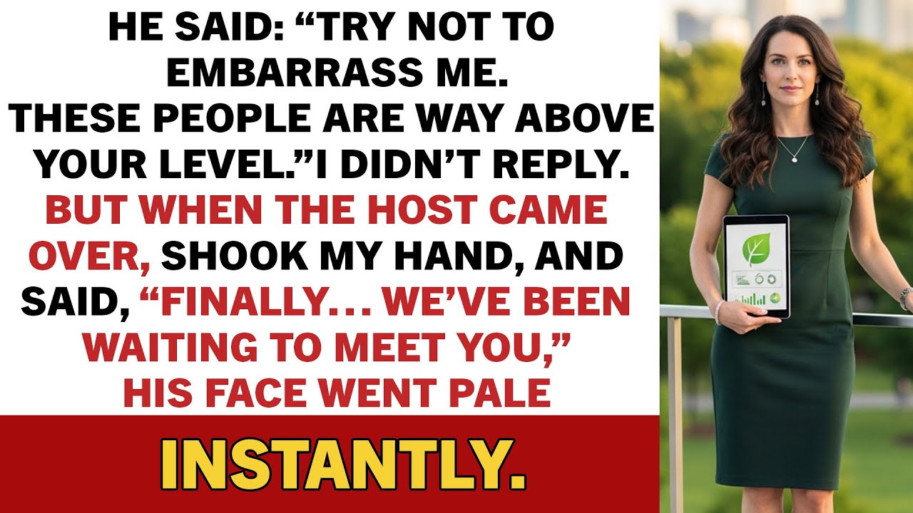 He said: “Try not to embarrass me. These people are way above your level.” I didn’t…