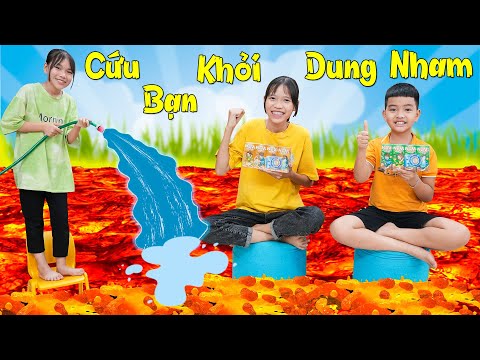 Cùng NuVi Giải Cứu Những Người Bạn Khỏi Dung Nham ♥ Min Min TV Minh Khoa