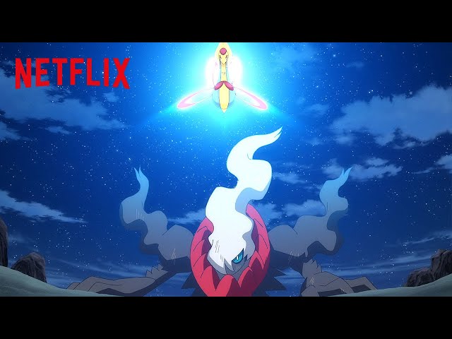 Cresselia u0026 Darkrai Battle 🌙 Pokémon Master Journeys | Netflix After School class=