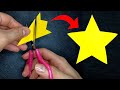 How to cut a perfect star  make a perfect star with just one cut