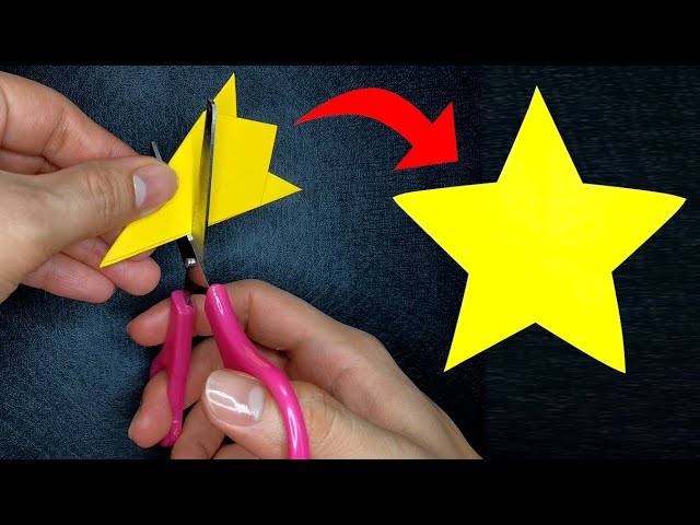 How To Cut a Perfect Star | Make a Perfect Star with Just One Cut class=