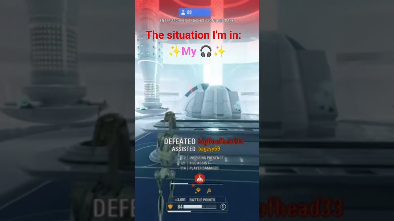 "Whaaat's the situation?" The situation ✨🎧✨ #battlefront2 #starwars