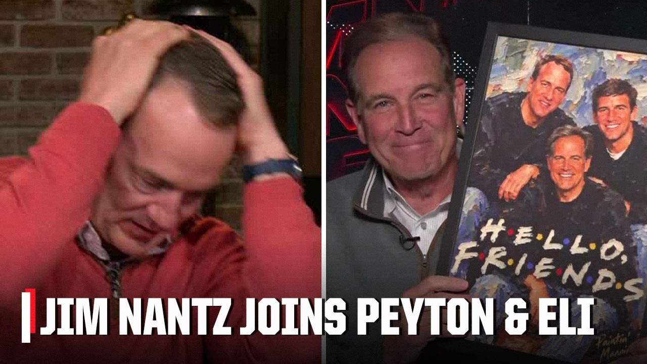 Jim Nantz joins Peyton & Eli during Bills-Rams WILD overtime ending | ManningCast