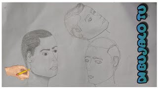 COMO DIBUJAR ROSTROS O CARAS EN DIFERENTE ANGULO MUY FÁCIL!