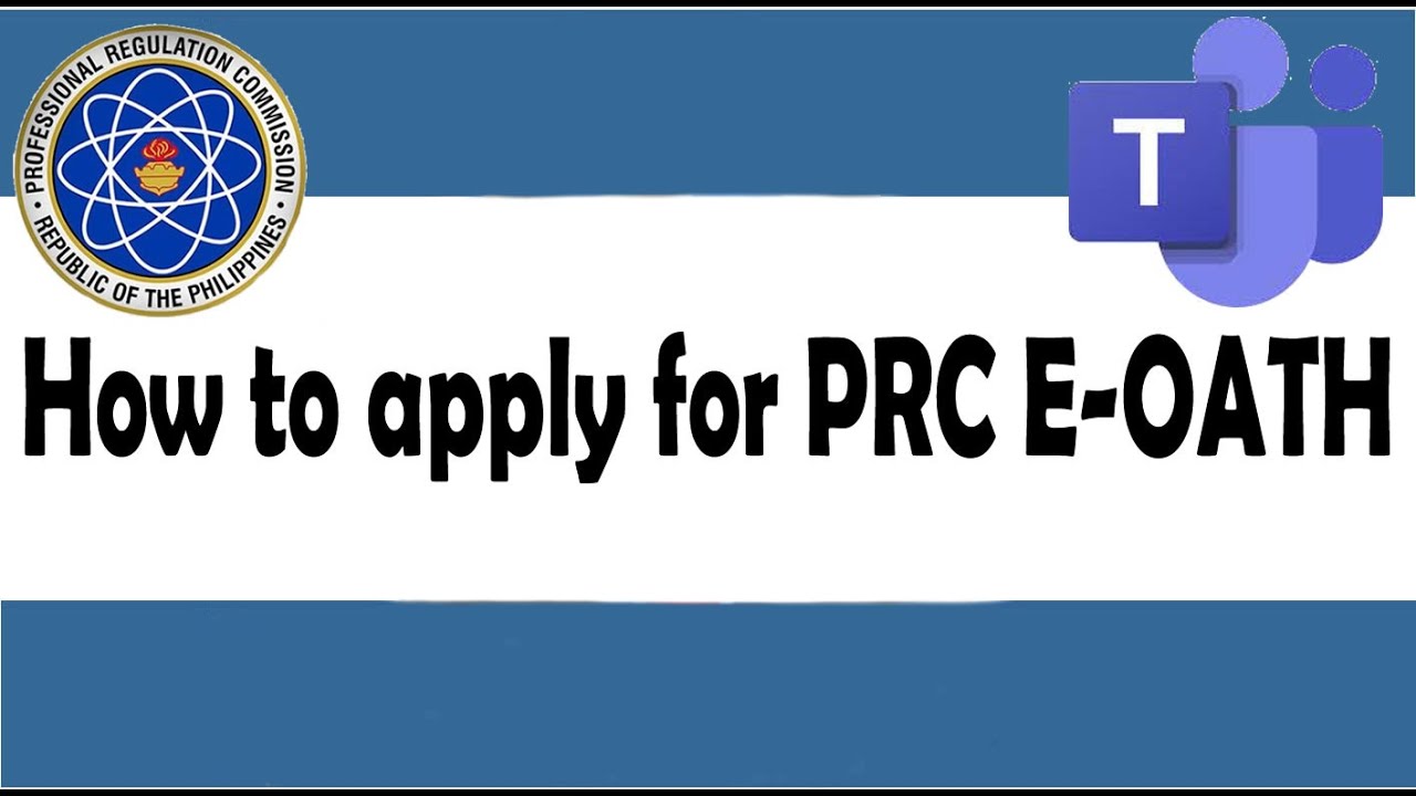 How to apply for PRC E-OATH - YouTube