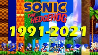 Evolution of 2D Sonic Games: First Levels (1991-2021)