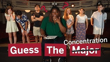 Guessing M̶a̶j̶o̶r̶s̶ Concentrations of Harvard College Students