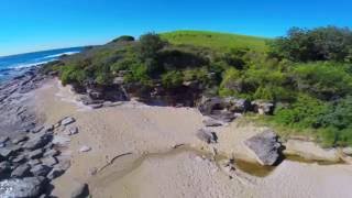 Aerial footage of The Coast Golf Club in Little Bay NSW Australia
