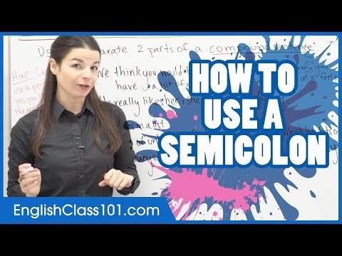 How to Use a Semicolon in English | Punctuation Guide - Learn English Grammar