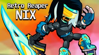 Unlocking RETRO REAPER NIX!! • Tier 85 (Final) Battlepass 2 Skin • Brawlhalla 1v1 Gameplay