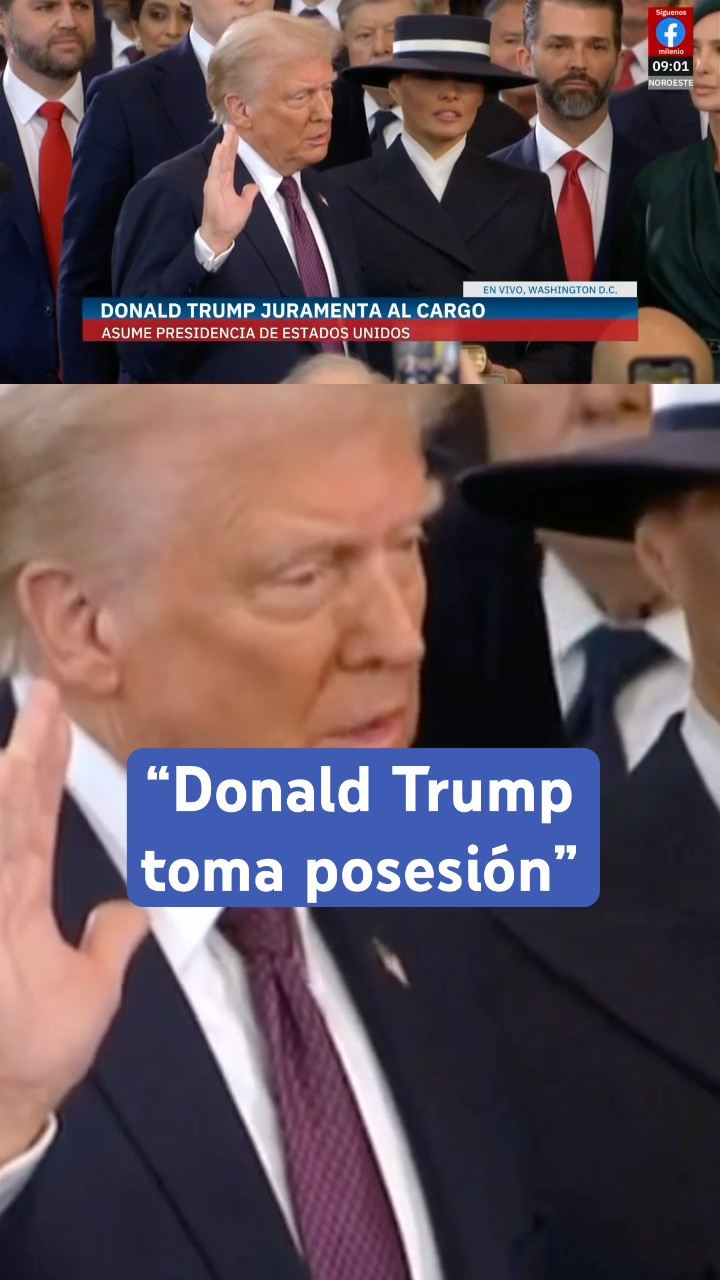 Trump toma protesta como presidente número 47 de Estados Unidos #shorts