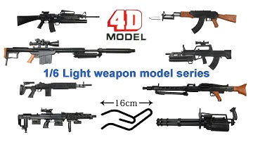 1/6 Light weapon model series (palm sized guns) Vol. 1