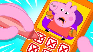 Peppa, No More Junk Food! Healthy Food vs Junk Food  Peppa Pig Funny Animation