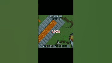 Infinite lava source in Minecraft #minecraft
