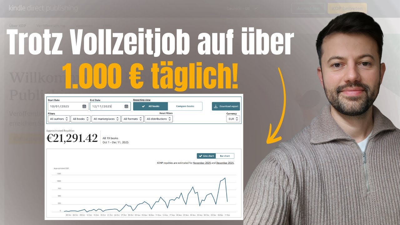 Emins Erfolgsweg: Über 1.000 € täglich mit Amazon KDP – trotz Vollzeitjob