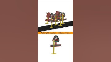 Innovative Walking Mechanism | 3D Demonstration #mechanism #robotics #3ddesign #engineering #cad