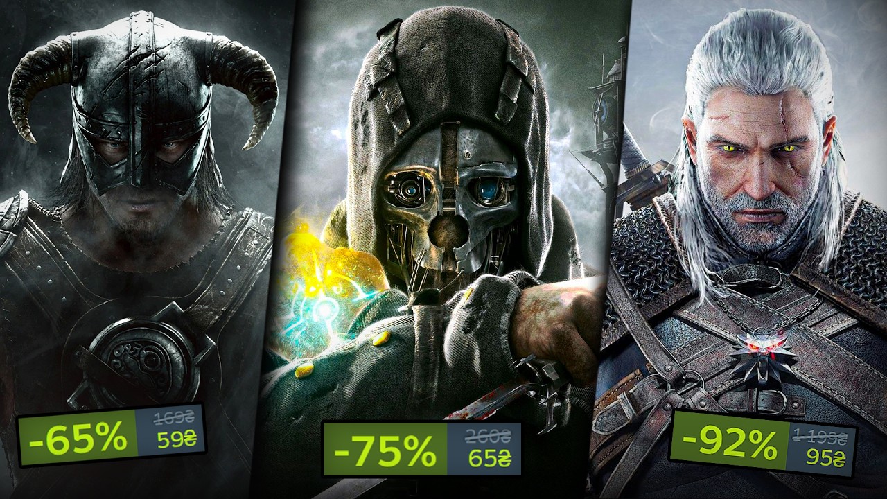 ДОБІРКА ТОПОВИХ ІГОР У STEAM ЗІ ЗНИЖКАМИ!