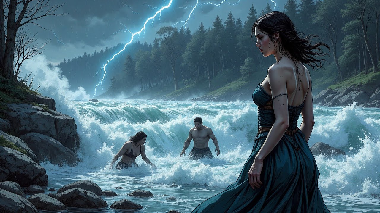 Renacida, ignoré el frío, observando a mi esposo y a ella desesperarse en el río embravecido...