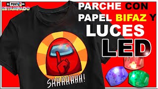 🌟 Estampado con papel Bifaz y Luces LED -