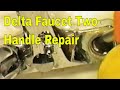 Delta Faucet Two Handle Repair | How To Plumbing