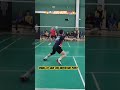 Badminton hardworking  dive to save one important point foryou badminton