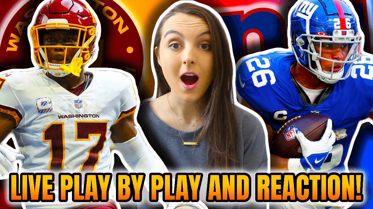 Washington Football Team vs New York Giants LIVE Play by Play and