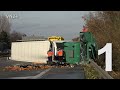 14.11.2020 - VN24 - Teil 1 - Vorbereitungen zur Bergung eines umgestürzten Sattelzuges auf der A1
