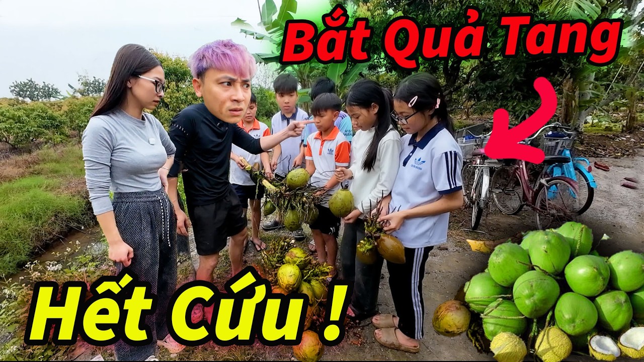 Hậu Cáo Bắt Tại Trận Lũ Trẩu Tre Đột Nhập Tr.ộ.m Dừa Của Bố
