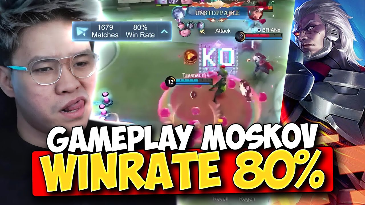 GAMEPLAY MOSKOV MAHAL DARI WINRATE 80% !! - Mobile Legends