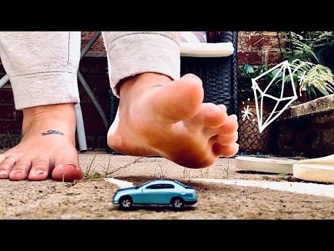 Giantesses big feet vs car