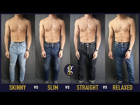 BEST FITTING JEANS TYPE FOR MEN & How They Should Fit (Skinny, Slim, Straight, Relaxed) YouTube