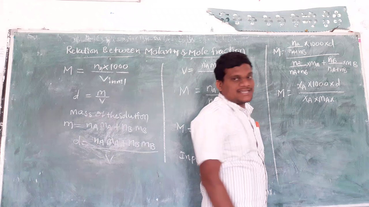 relation-between-molarity-and-mole-fraction-youtube