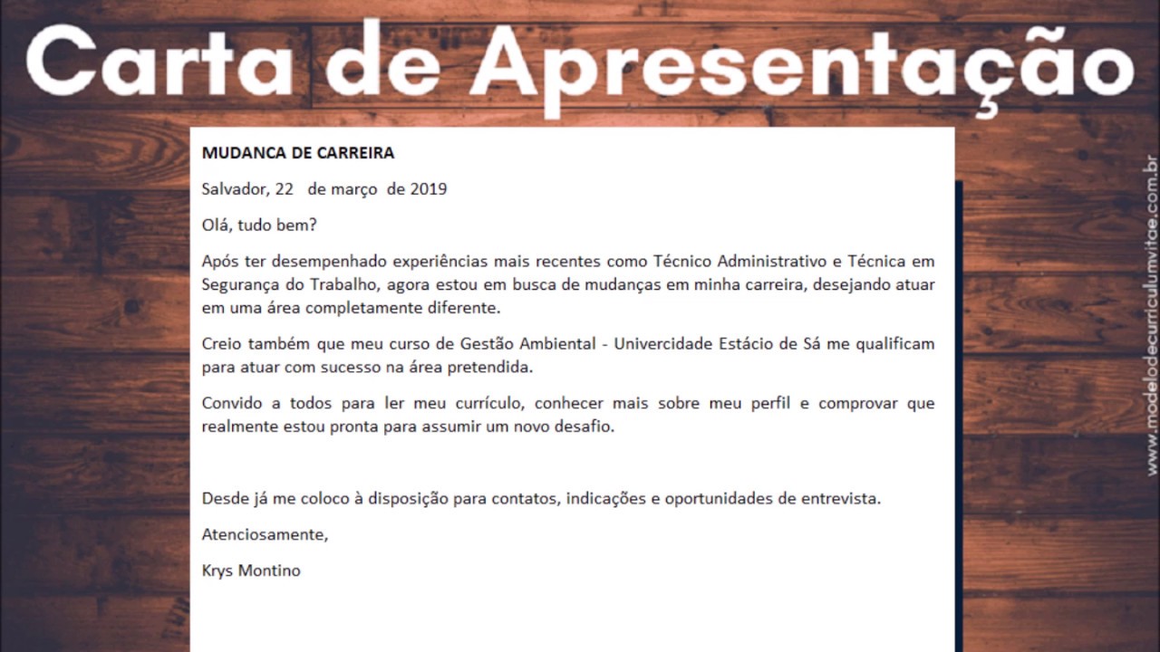 Carta De Apresentação De Tecnico Em Segurança Do Trabalho  Trabalhador