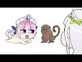 AQUA's ENGLISH is SEXY [Animated Hololive/Eng sub][Minato Aqua/Murasaki Shion]