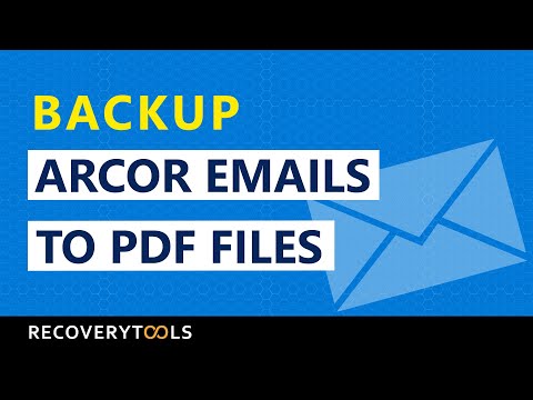 Como exportar Arcor (arcor.de) e-mails para documentos PDF?
