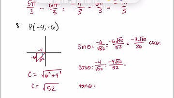 AP Precalculus 4.3 Trig Extended: Circular Functions