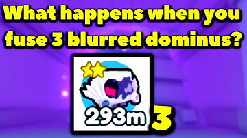 What happens when you fuse 3 blurred dominus? (Roblox Pet Simulator X - TRADE PLAZA)