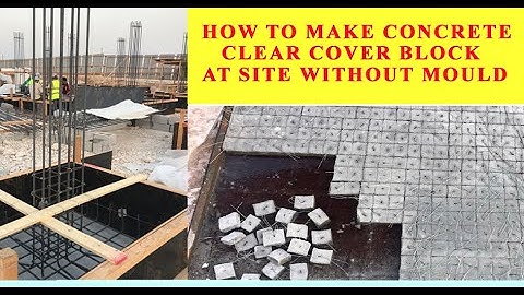 How to make Concrete Clear Cover Without Mould |  Concrete Cover Block Making Process