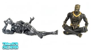 Marvel Legends MCU Black Panther & Erik Killmonger OKOYE BAF CHILL COMPARISON REVIEW