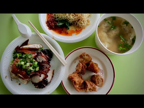 A great Hong Kong-style NOODLE shop in Chinatown! (Singapore street food)