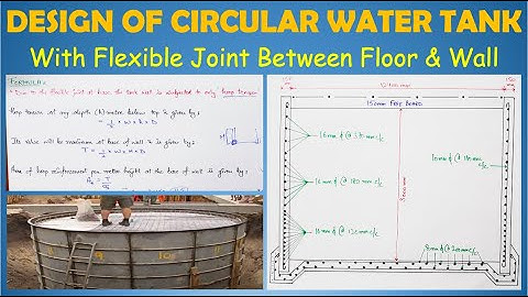 Design of Circular Water Tank with Flexible Base | Hindi | Design of Water Tanks |