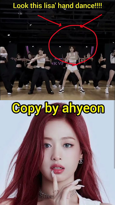 Blackpink lisa pink venom dance copy by babymonster ahyeon #kpopshort #blackpink #kpop