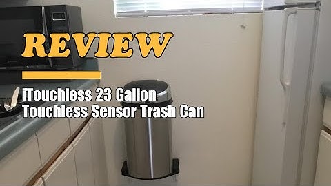 iTouchless 23 Gallon Touchless Trash Can Review with Odor Control & Wheels (2025)