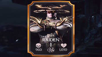 Mortal Kombat X (iOS) - Dark Raiden Challenge - Battle 5: Dark Raiden Boss Fight (Normal Difficulty)