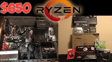 Ryzen 5 1600 GTX 1050 TI Gaming/Editing PC Build