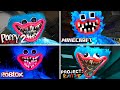 Evolution of huggy wuggy in all games  project playtime minecraft roblox poppy playtime 2